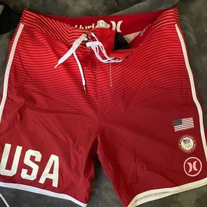 Hurley Phantom USA Olympic Boardshorts Size 32